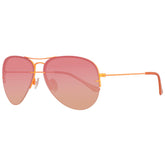 Benetton Orange Metal Sunglasses
