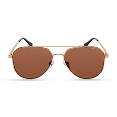 Kenneth Cole Goldfarbene Metall-Sonnenbrille