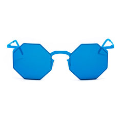 Italia Independent Blaue Sonnenbrille aus Metall