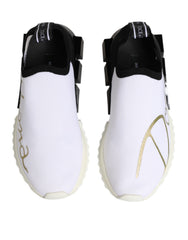 Dolce & Gabbana Weiße Schwarze Low-Top Sorrento Sneaker Schuhe
