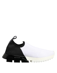 Dolce & Gabbana Weiße Schwarze Low-Top Sorrento Sneaker Schuhe