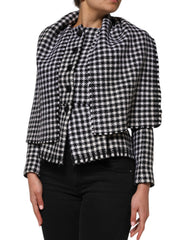 Dolce & Gabbana Mehrfarbige Wolljacke mit Monochrom-Muster