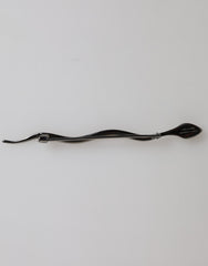 Dolce & Gabbana Schwarze Messing Kristall Spilla Serpente Herrenbrosche