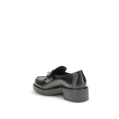 Gucci Black Calf Leather Bos Taurus Slip-On Loafers