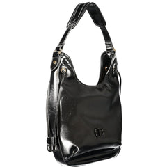 Twinset schwarze Polyurethan-Hobo-Bag für Damen