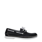 Christian Louboutin Schwarze Slip-On Loafer aus Leder