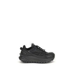 Moncler Black Calf Leather Bos Taurus Athletic Sneakers