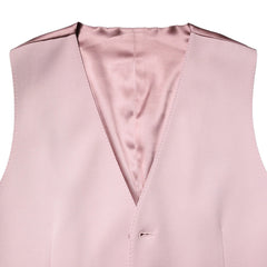 Dolce & Gabbana Rosa Wolle Kleid Formelle Herrenweste