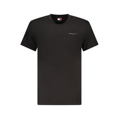Tommy Hilfiger Black Cotton Men's T-Shirt