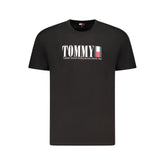 Tommy Hilfiger Black Cotton Men T-Shirt