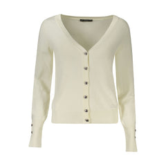 Guess Jeans Bianco Viskose Damen Strickjacke