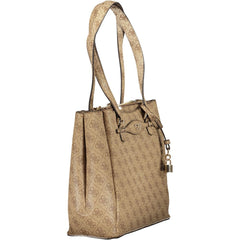 Guess Jeans Beige Polyurethan Damen Handtasche