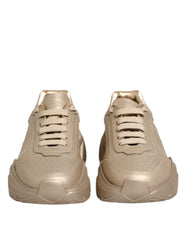Dolce & Gabbana Goldene Leder-Daymaster-Sneaker für Damen