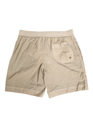 Dolce & Gabbana Beige Nylon Beachwear Herren Boxer Short Bademode