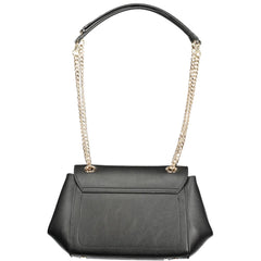 Guess Jeans Nero Polyurethan Damenhandtasche