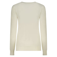 Guess Jeans Bianco Viscosa Women's Long-Sleeved T-Shirt