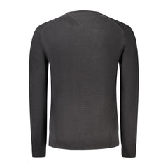 Tommy Hilfiger Black Cotton Men Sweater
