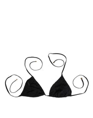 Dolce & Gabbana Schwarze bestickte Dreieck-Badebekleidung-Unterwäsche
