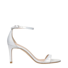 Stuart Weitzman Sandaletten aus weißem Leder