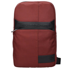 Piquadro Red Fabric Crossbody Bag