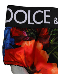 Dolce & Gabbana Mehrfarbiger floral gemusterter High Waist Höschenunterwäsche