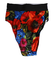 Dolce & Gabbana Mehrfarbiger floral gemusterter High Waist Höschenunterwäsche