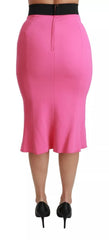 Dolce & Gabbana Rosa High Waist Bleistiftrock