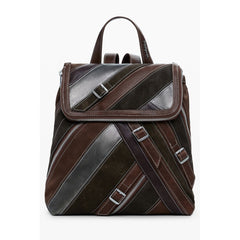 Desigual Marrone Polyurethan Damen Rucksack