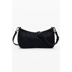 Desigual Damenhandtasche aus schwarzem Polyurethan