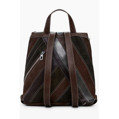 Desigual Marrone Polyurethan Damen Rucksack