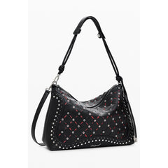 Desigual Schwarze Mini-Damentasche aus Polyurethan