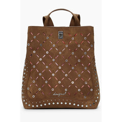 Desigual Marrone Poliuretano Women Backpack