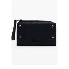 Desigual Nero Polyurethan Damen Portemonnaie