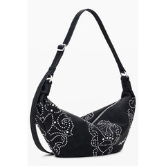 Desigual Nero Polyurethan Damenhandtasche