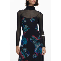 Desigual Black Polyester Women Dress