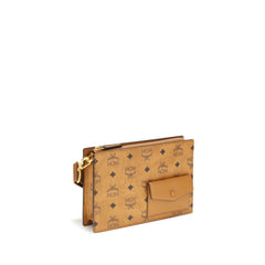 MCM braune Schultertasche aus Polyethylen