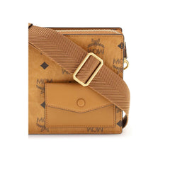 MCM braune Schultertasche aus Polyethylen