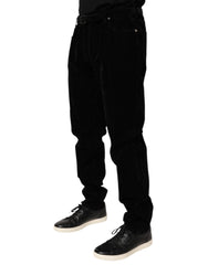 Dolce & Gabbana Schwarze Slim Fit Jeans aus Baumwolle