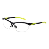 Nike Brillengestell aus grauem Edelstahl