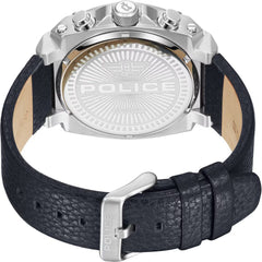 Police Blue Leather Watch
