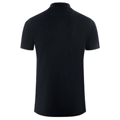 Aquascutum Black Cotton Polo Shirt