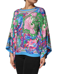 Dolce & Gabbana Tunikabluse mit mehrfarbigem Blumenmuster