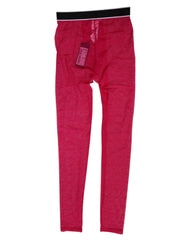 Dolce & Gabbana Fuchsia Nylon-Logo-Spitzen-Leggings Hose Unterwäsche