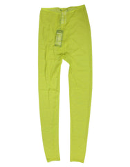 Dolce & Gabbana Neon Grüne Nylon Logo Spitzen Leggings Hose Unterwäsche