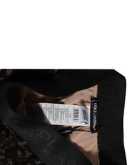 Dolce & Gabbana Schwarzer Slip mit DG-Logo aus Spitze