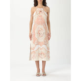 Twinset Multicolor Linnen Casual Jurk