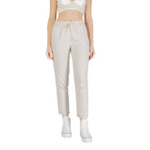 Only Beige Linen Casual Pants