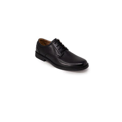Clarks Schwarze Leder Oxford- und Derby-Schuhe