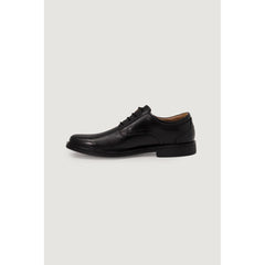 Clarks Schwarze Leder Oxford- und Derby-Schuhe