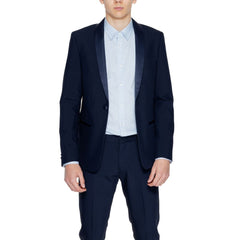 Antony Morato Blue Polyester Blazer